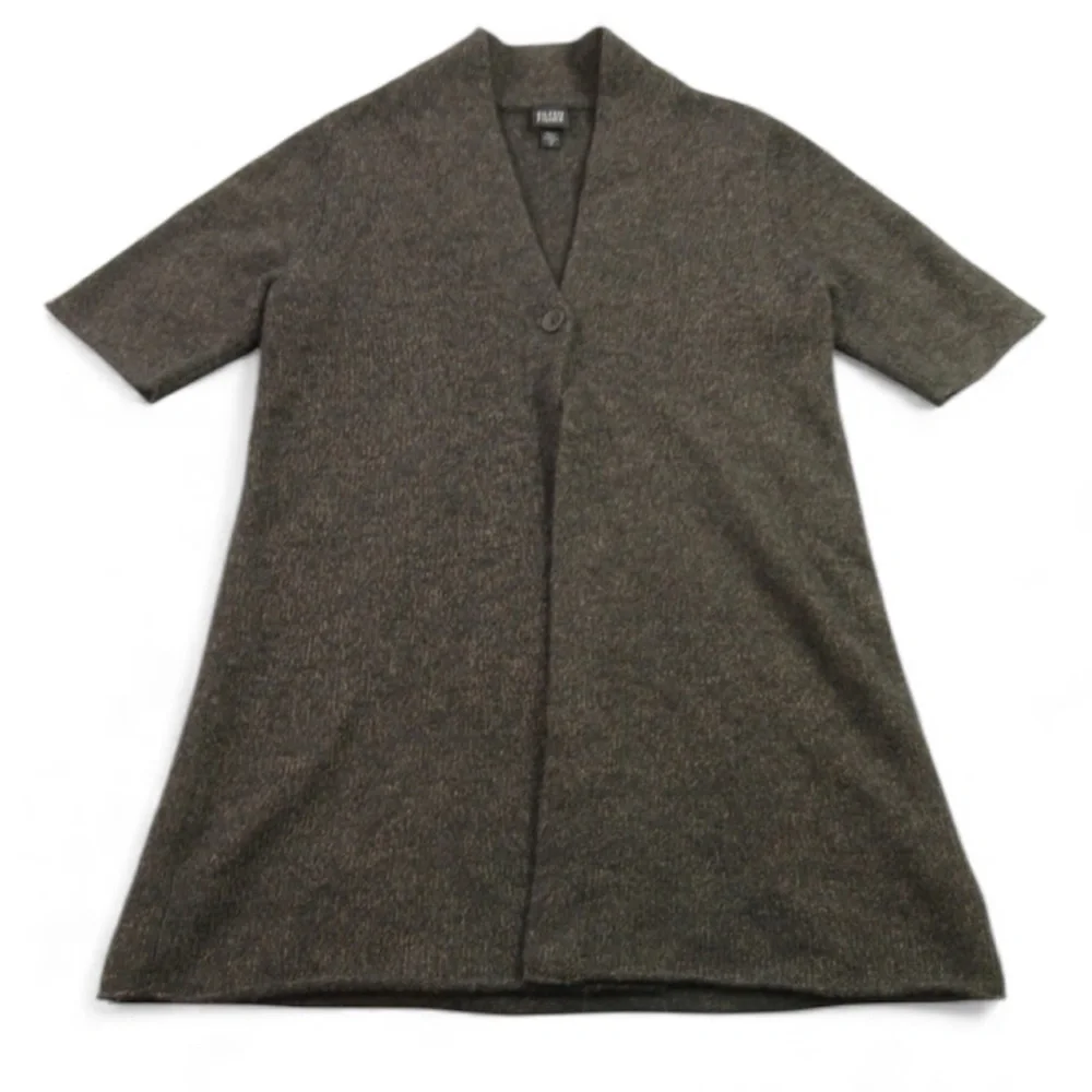 Eileen Fisher Cardigan One Button Merino Wool Blend Size Large - Picture 2 of 7